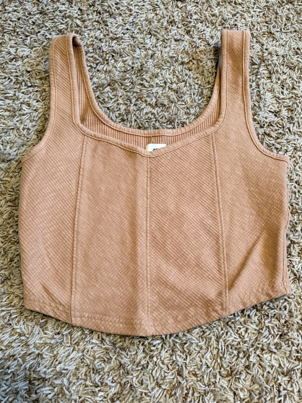 Aerie Ribbed Cropped Tank Womens size Medium
